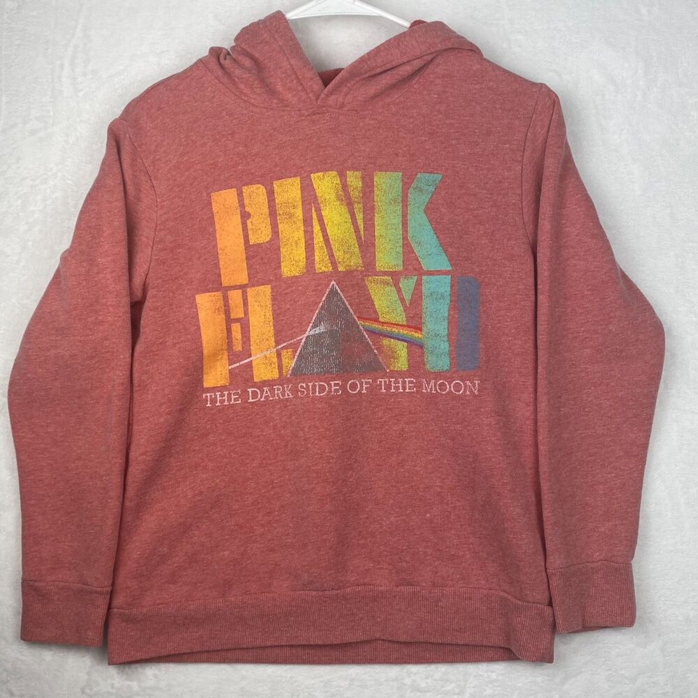 Pink Floyd Sweater Womens Extra Small Pink Hooded Sweatshirt Casual Ladies